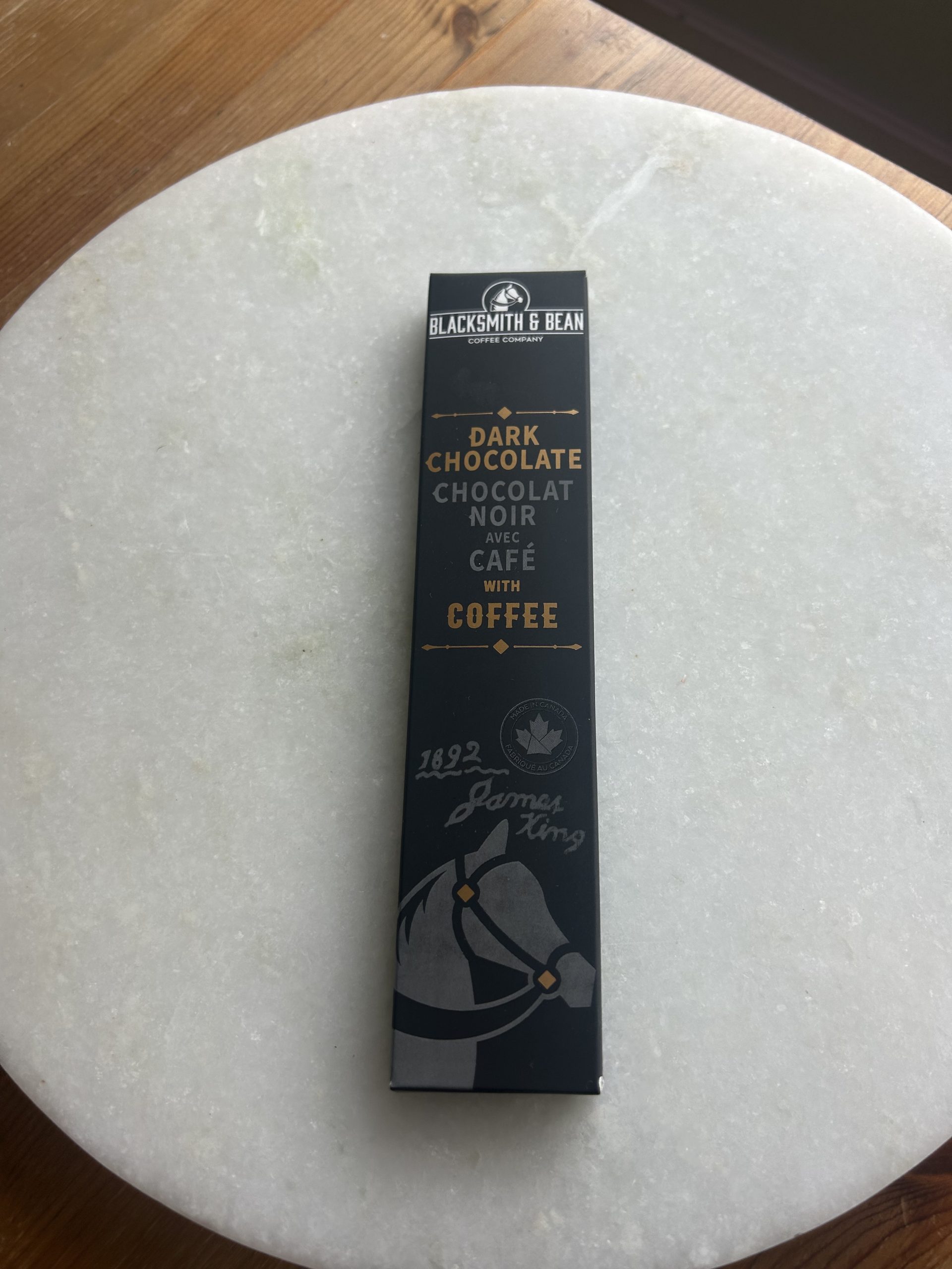 Dark Chocolate Squares with Coffee