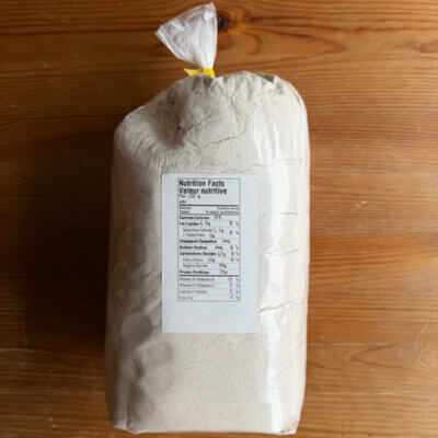 Organic Whole Oat Flour Back